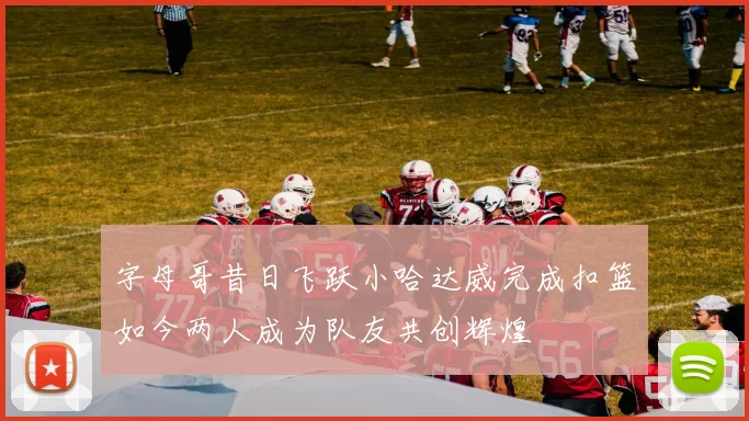 字母哥昔日飞跃小哈达威完成扣篮如今两人成为队友共创辉煌