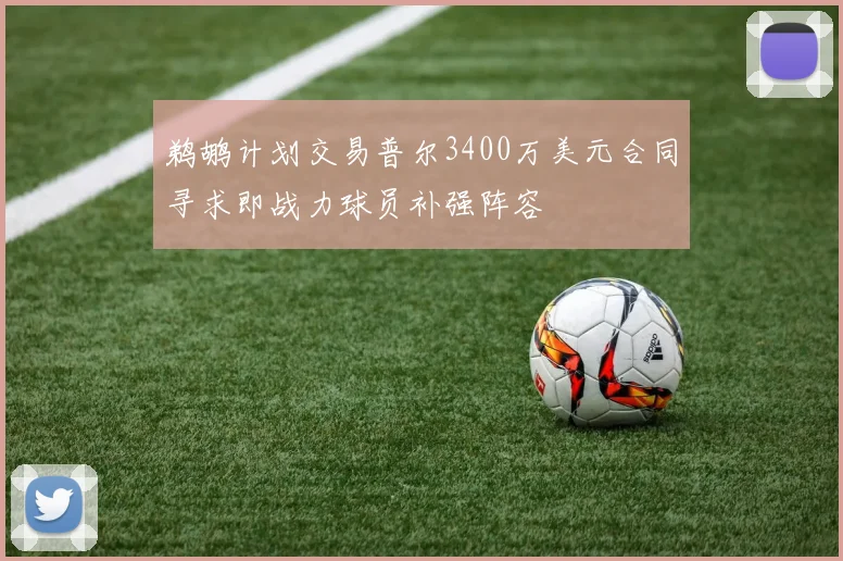 鹈鹕计划交易普尔3400万美元合同寻求即战力球员补强阵容
